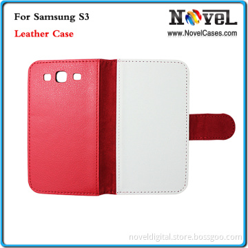 Leather Phone Case for Samsung S3 /Sublimation Phone Case